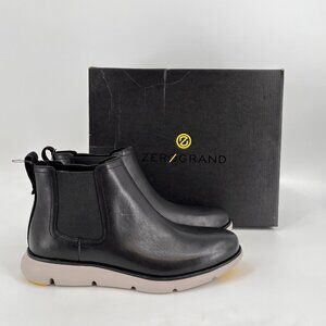 Cole Haan ZEROGRAND Chelsea Boots Size 9M Black Leather Waterproof Slip-On Shoe